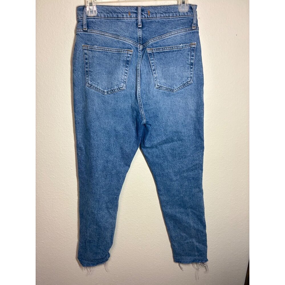We the Free Denim Blue Jeans Distressed Hole Grunge Y2K Button Fly Size 28 - Picture 10 of 10